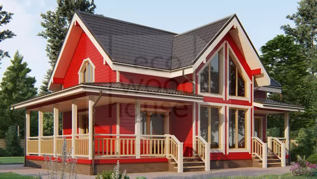 Каркасный дом 12х7.5 Пальмира