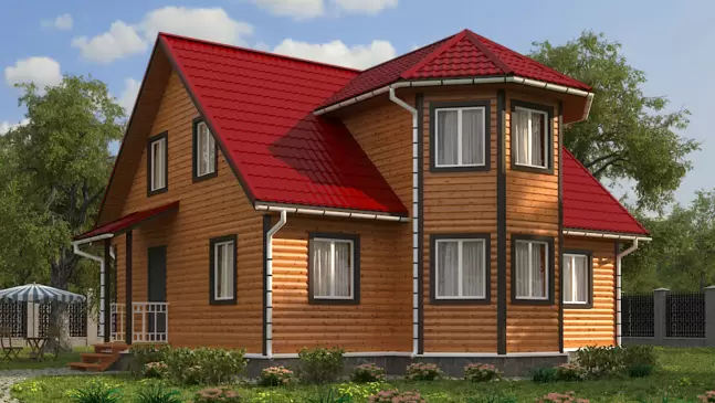 Дом из бруса 11х10 Мюнхен