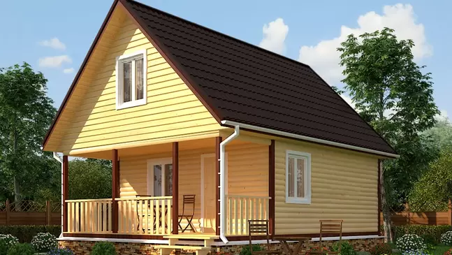 Дом из бруса 8х6 Инсар