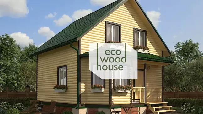 Дом из бруса 7х7 Парис