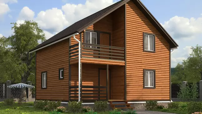Дом из бруса 8х8 Монреаль