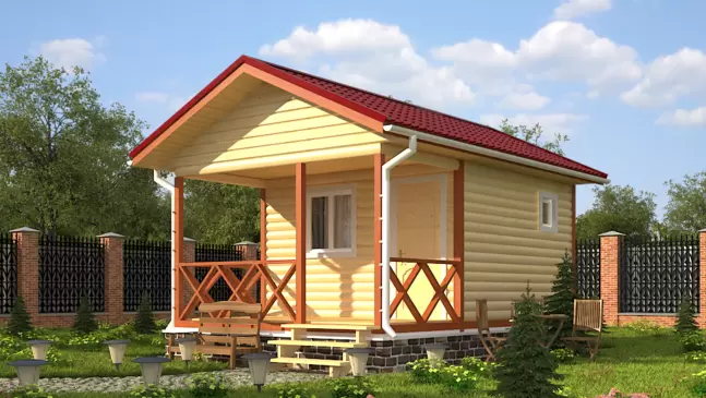 Баня из бруса 4х6 Феодосия