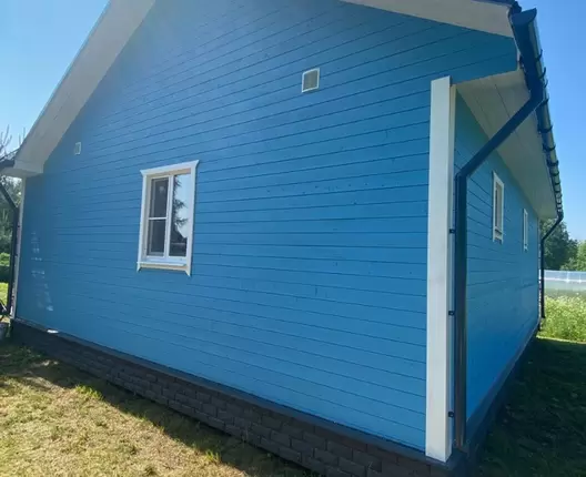 Одноэтажный каркасный дом 10х8.5 м