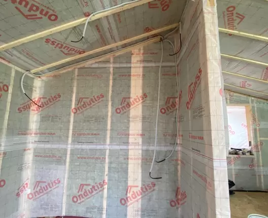 Одноэтажный каркасный дом 8х6 м