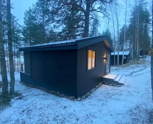 Одноэтажный каркасный дом 8х6 м