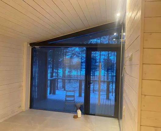 Одноэтажный каркасный дом 8х6 м