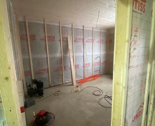 Одноэтажный каркасный дом 10х9 м