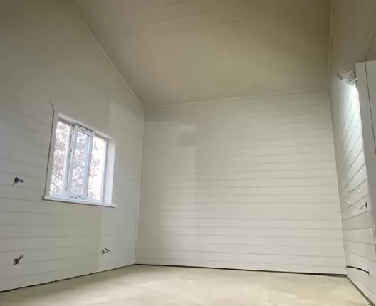 Одноэтажный каркасный дом 10х9 м