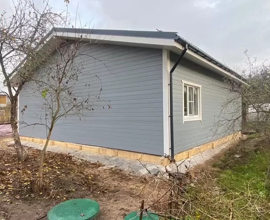 Одноэтажный каркасный дом 10х9 м