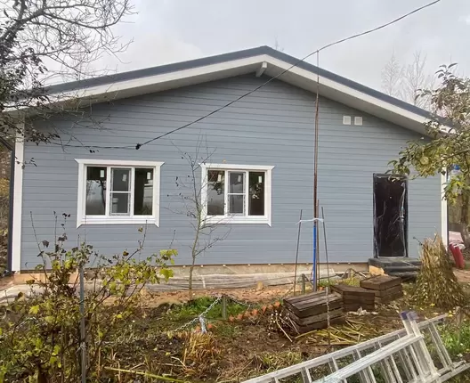 Одноэтажный каркасный дом 10х9 м