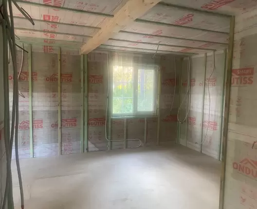 Одноэтажный каркасный дом 9х7,5 м