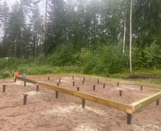 Одноэтажный каркасный дом 9х7,5 м