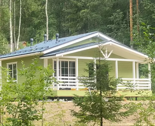 Одноэтажный каркасный дом 9х7,5 м