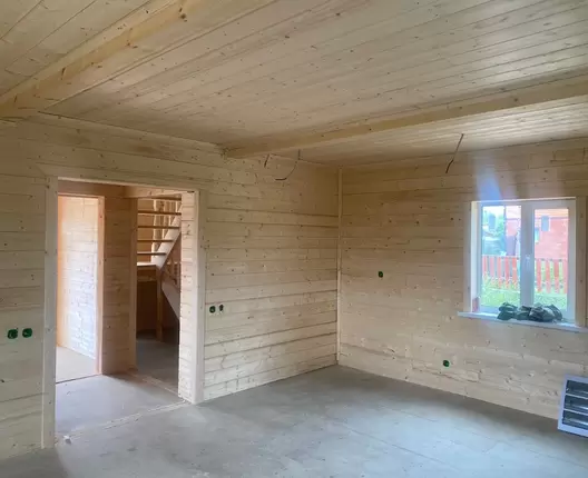 Полутораэтажный каркасный дом 10х6 м