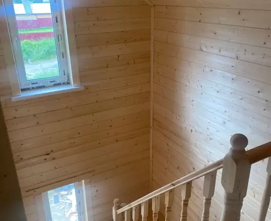 Полутораэтажный каркасный дом 10х6 м