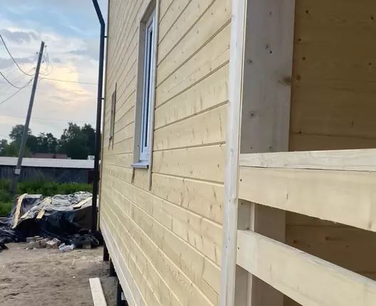 Полутораэтажный каркасный дом 10х6 м