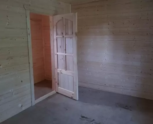 Полутораэтажный каркасный дом 8х6 м